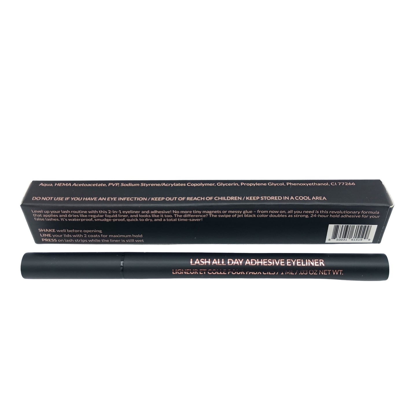 Lash All Day Adhesive Liner - Black - 0.03 oz