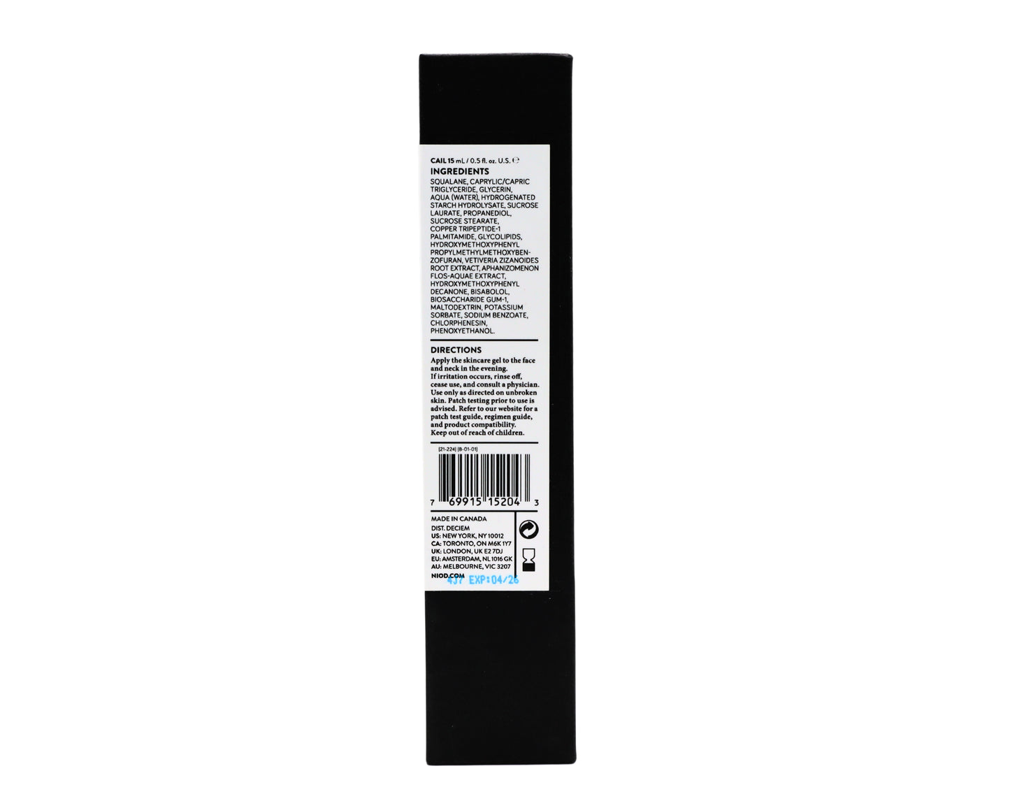 NIOD Copper Amino Isolate Lipid 1% - 0.5 fl oz