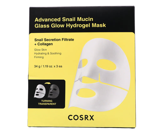 Advanced Snail Mucin Glass Glow Hydrogel Mask - 3 ct