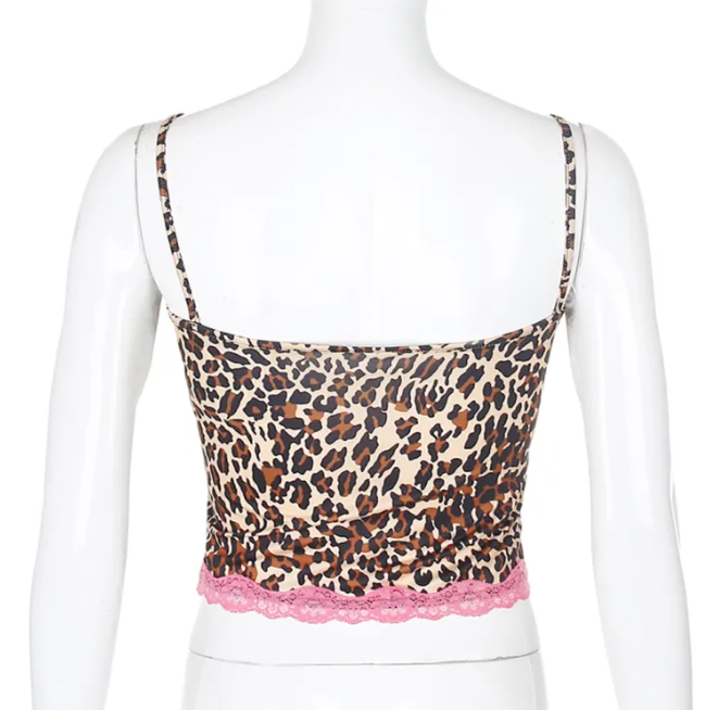 Cheetah Print Top - Pink