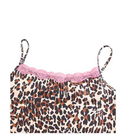 Cheetah Print Top - Pink