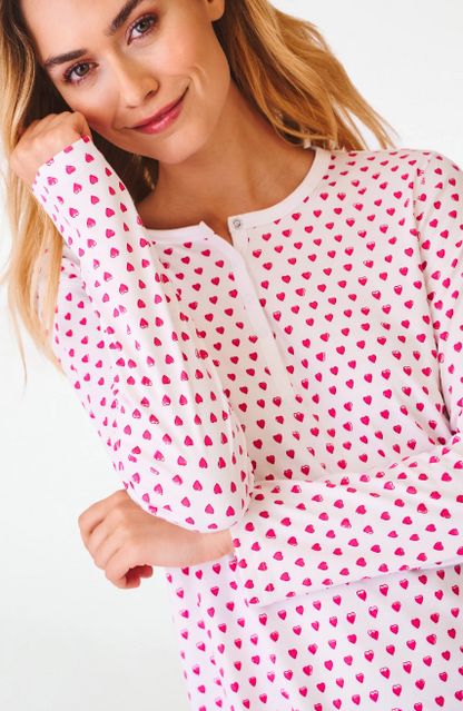 Hearts Pajamas - Pink