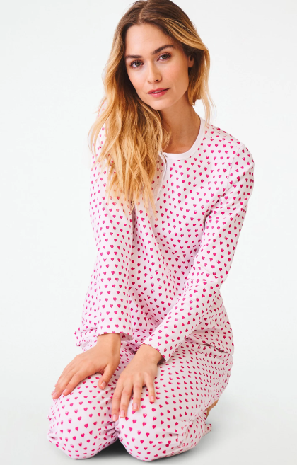 Hearts Pajamas - Pink