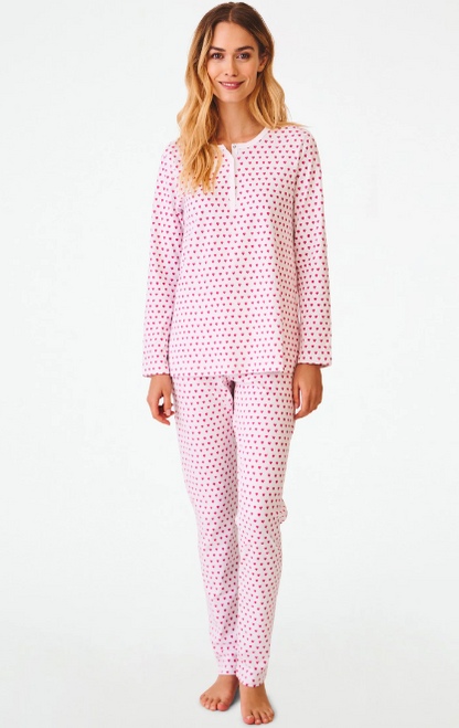 Hearts Pajamas - Pink