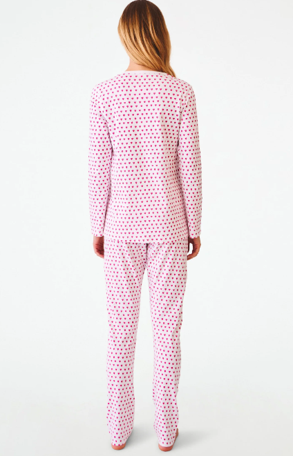 Hearts Pajamas - Pink