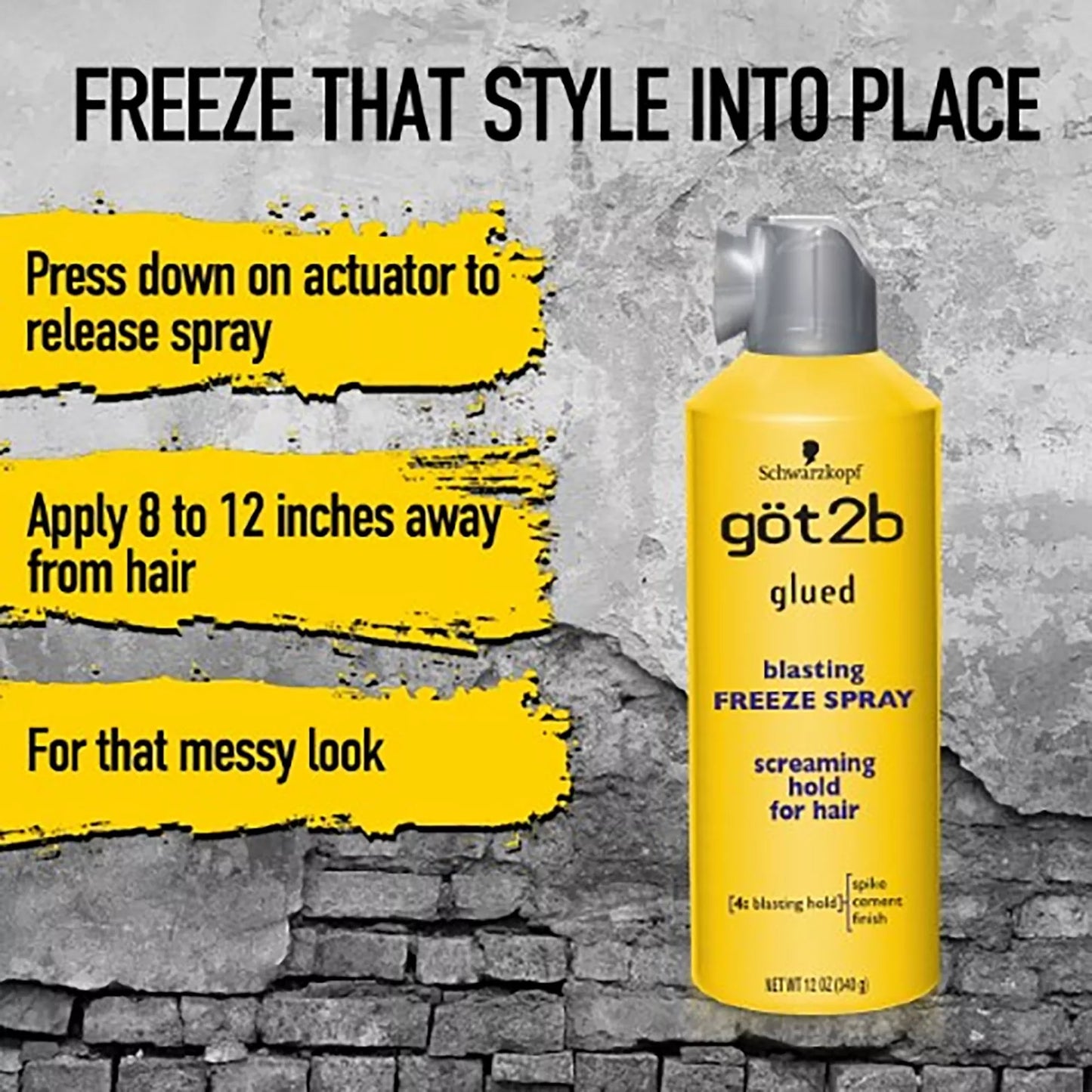 Glued Blasting Freeze Spray - 12 oz