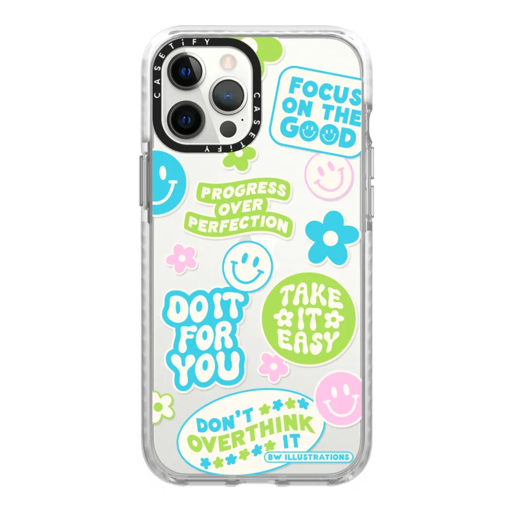 Positive Quote Stickers Phone Case