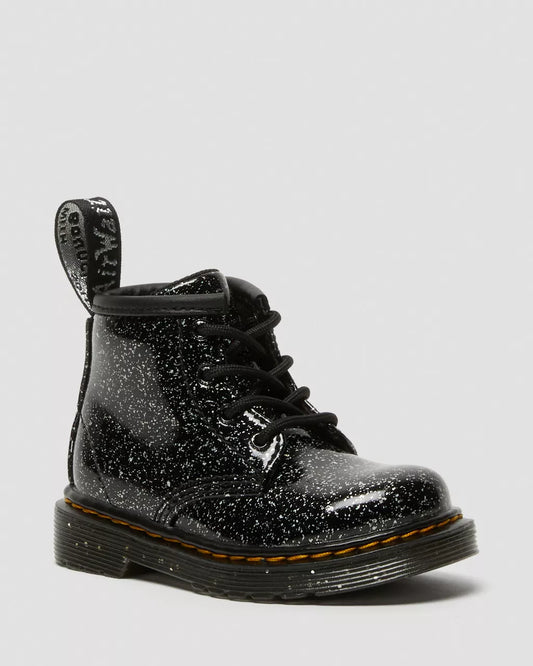 Infant 1460 Glitter Ankle Boots - Black