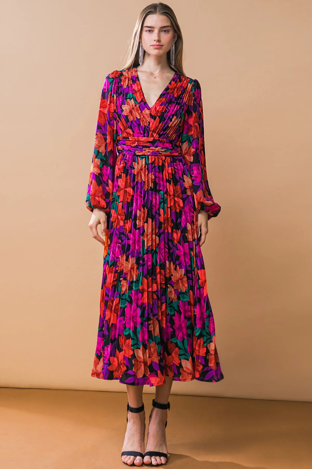 Beautiful Love Woven Midi Dress