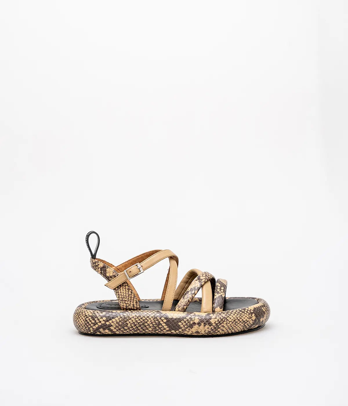 Lina Sandals - Snakeskin Print