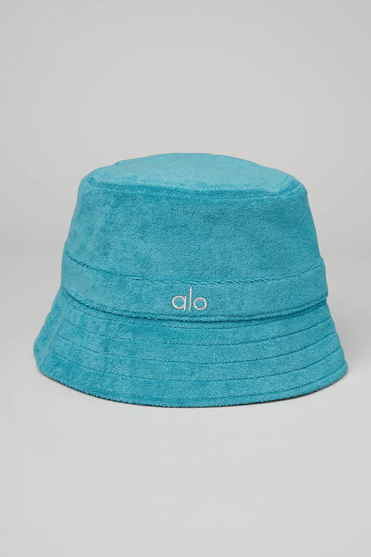 Terry Beachside Bucket Hat - Blue Splash