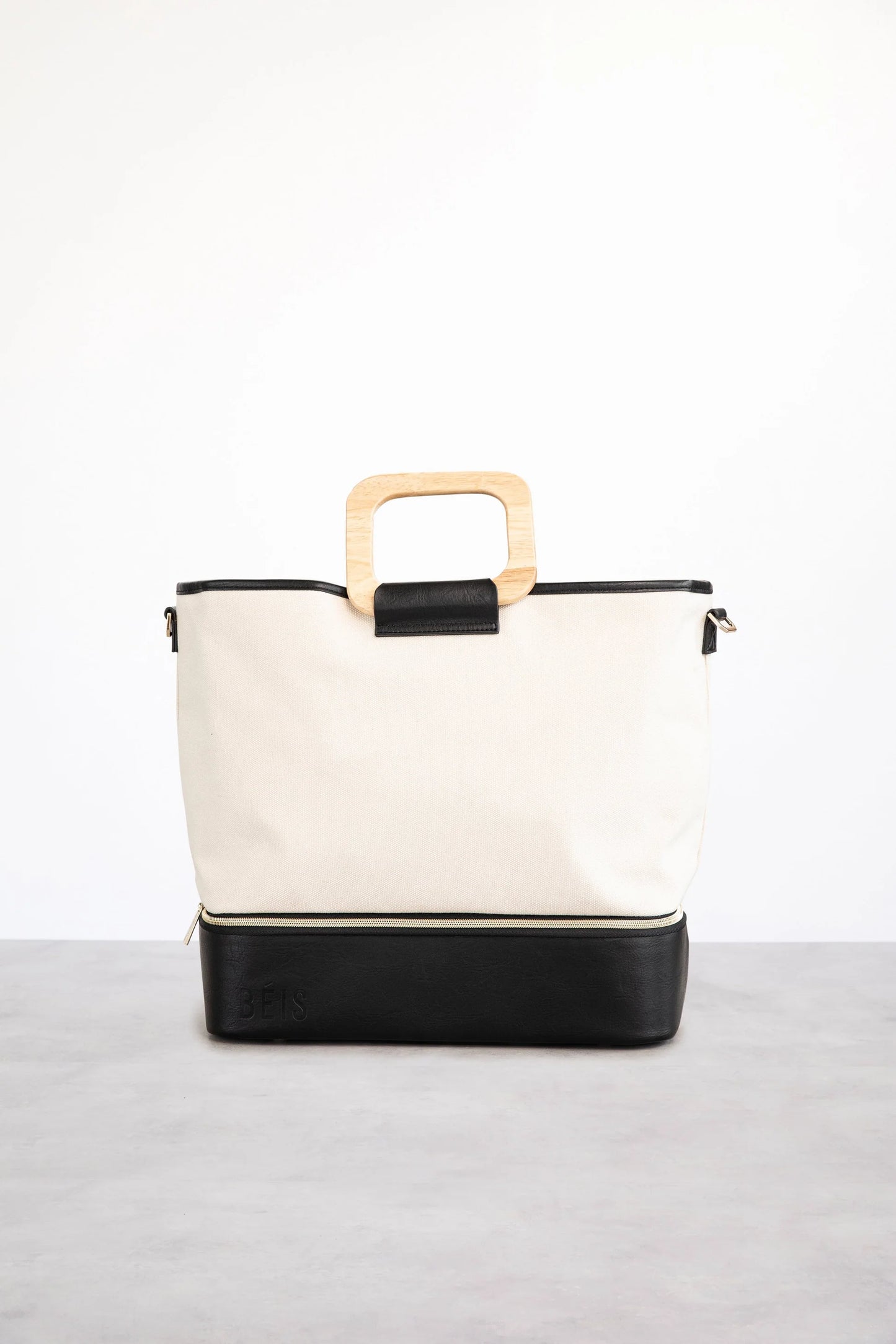 Resort Tote - Cream/Black