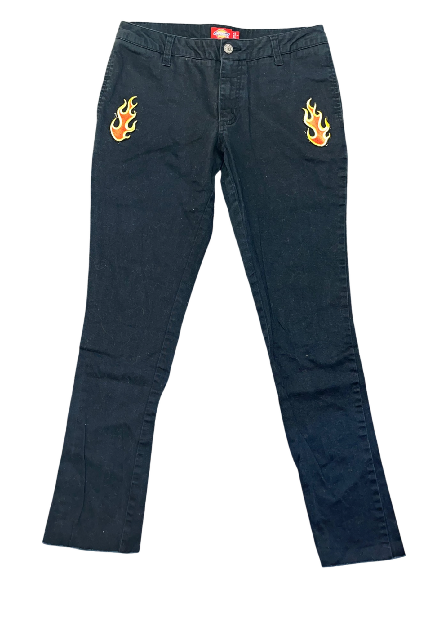 Flame Low-Rise Skinny Trousers - Navy