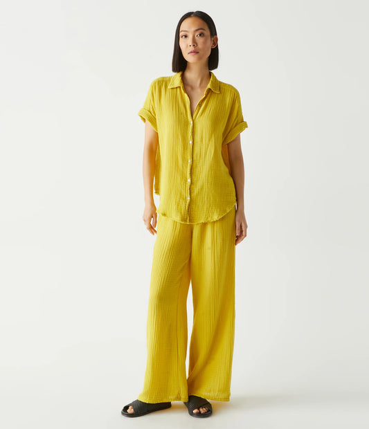 Gauze Shirt + Pant Set - Keylime