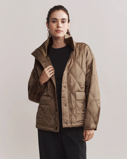 Dalston Quilted Jacket - Brown