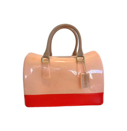 Candy PVC Hand Bag - Two-Tone Pink