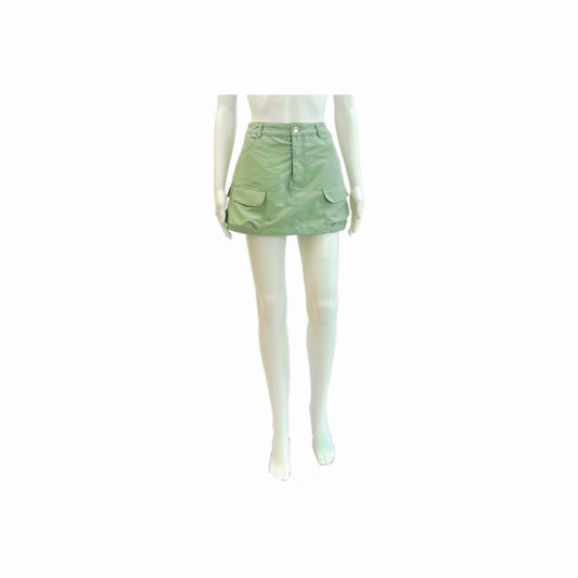 Capable Cutie Mini Skirt - Olive Green