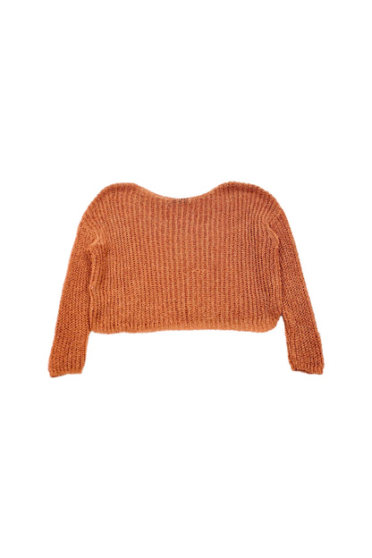 Loop Knit Sweater - Orange