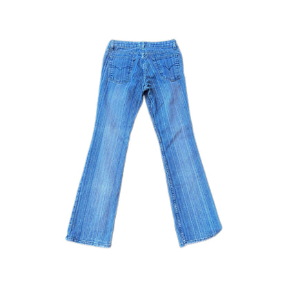 Low Rise Bootcut Jeans - Blue