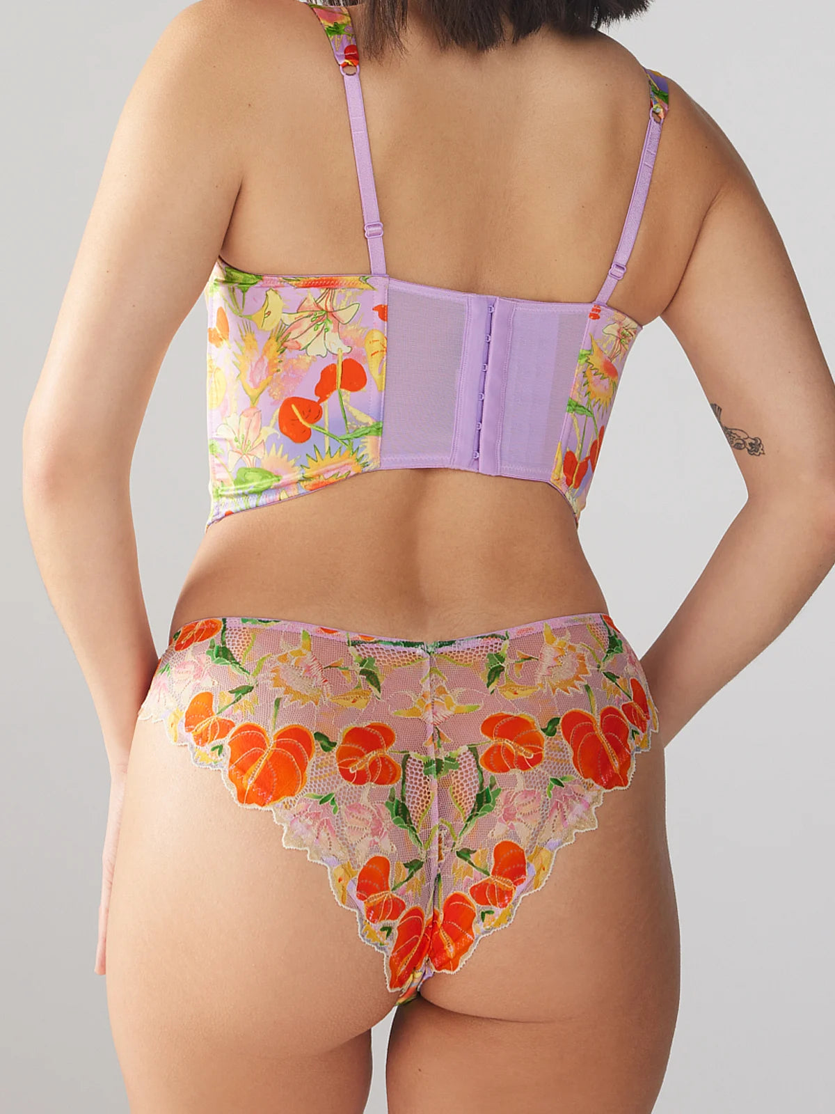 Mutha Nature Satin Bustier - Floral