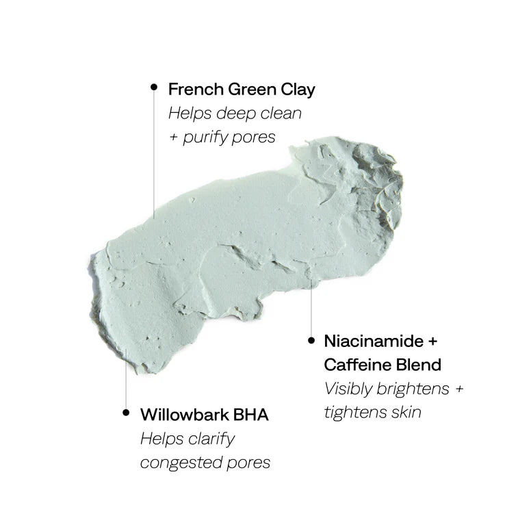 MASKED OUT French Green Clay Mask - 3 fl oz