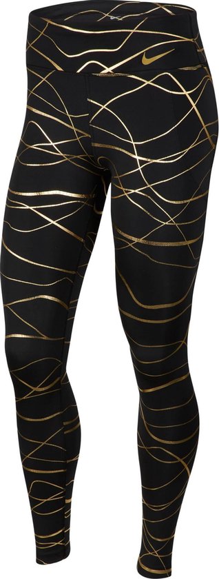 Icon Clash Fast Running Tights - Black & Gold