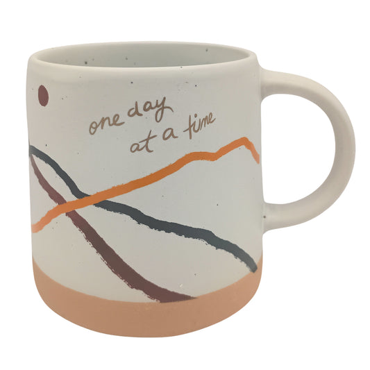 One Day At a Time Ceramic Mug - 11 oz