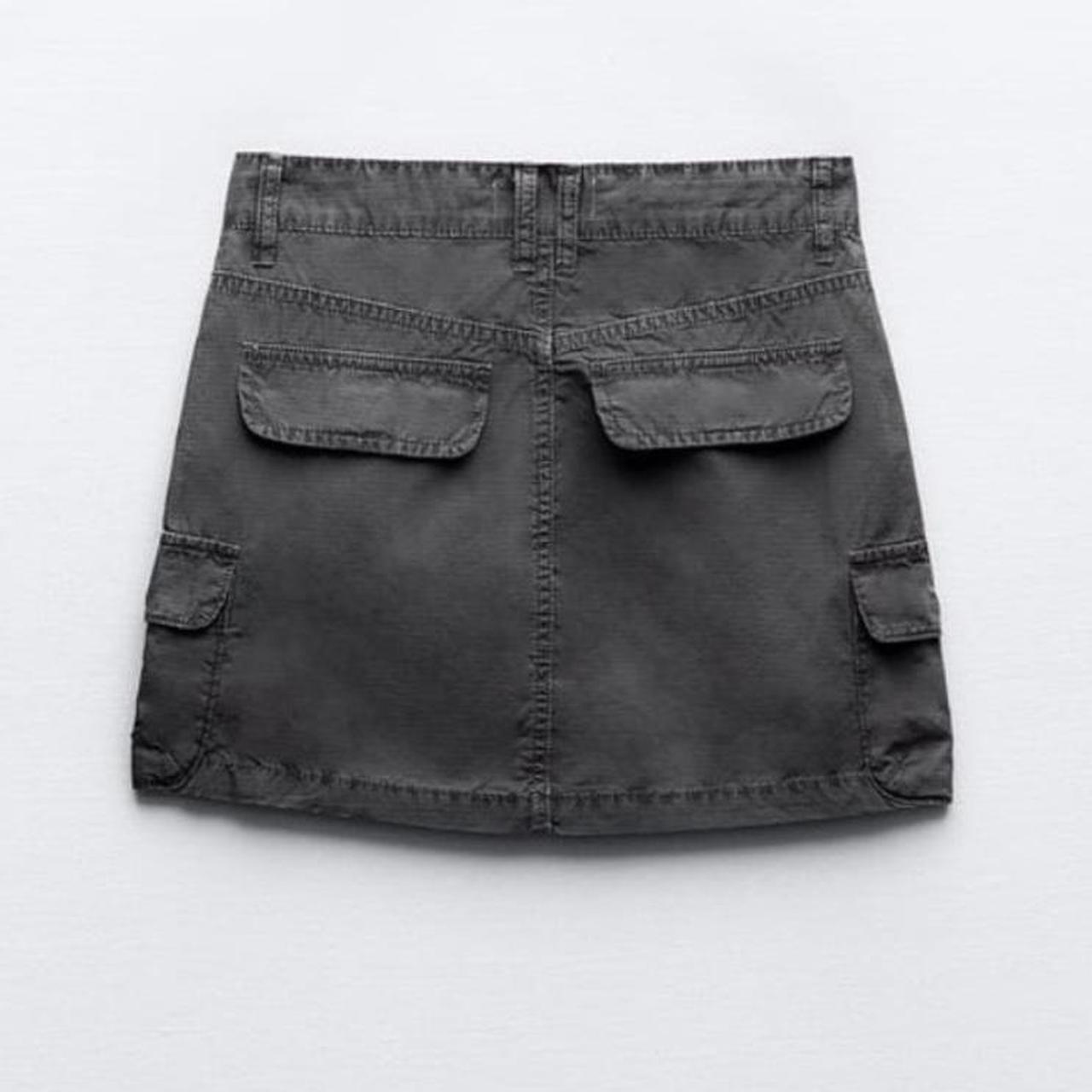 Cargo Mini Skirt - Charcoal