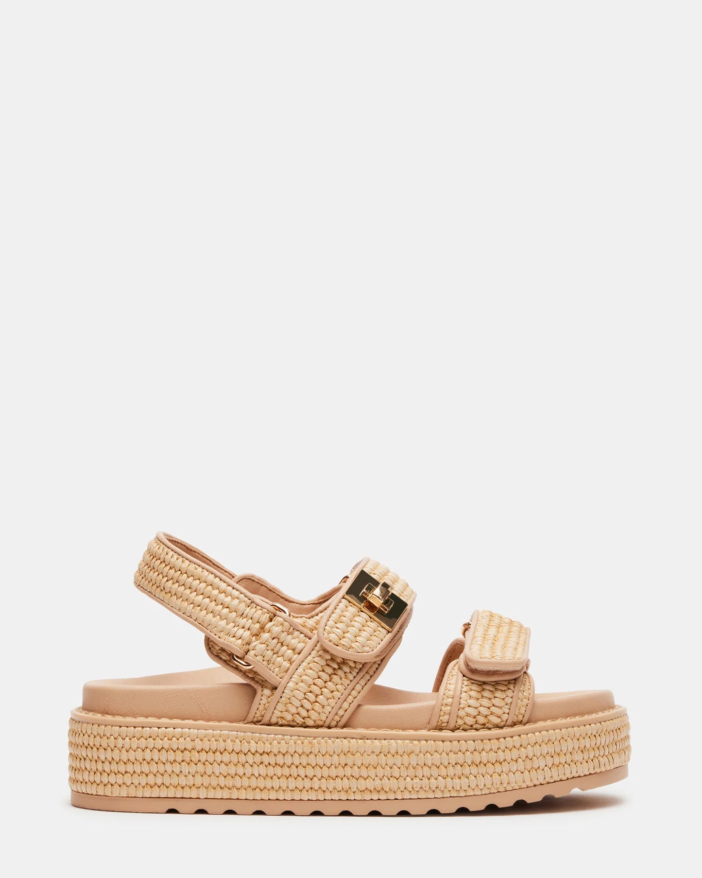 Bigmona Flatform Sandals - Natural Raffia