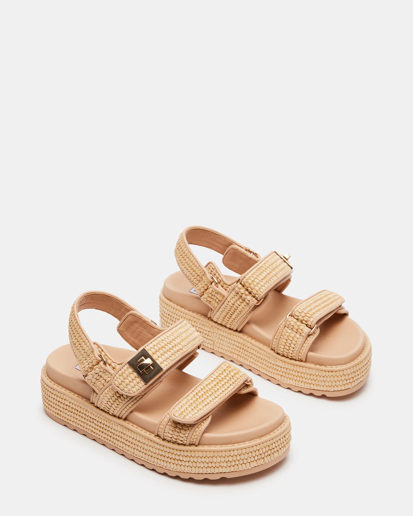 Bigmona Flatform Sandals - Natural Raffia