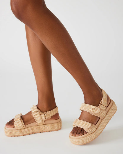 Bigmona Flatform Sandals - Natural Raffia