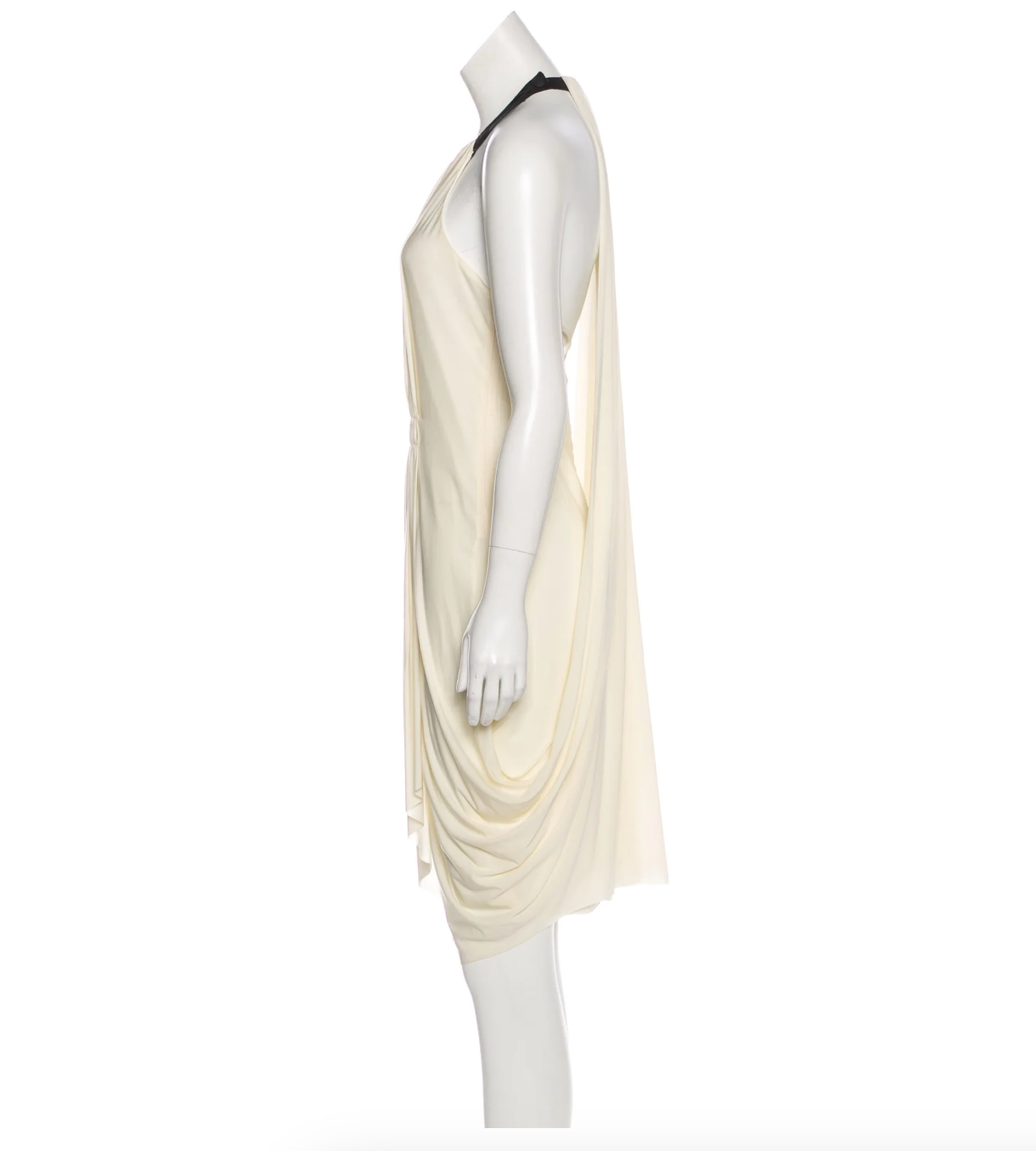 Halter Draped Dress - Ivory