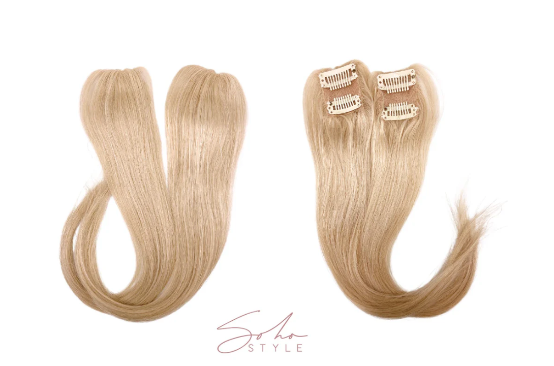 12" Clip-In Remy Human Hair Light Volume Extension Set - Blonde