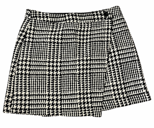 Houndstooth Skirt - Black/White