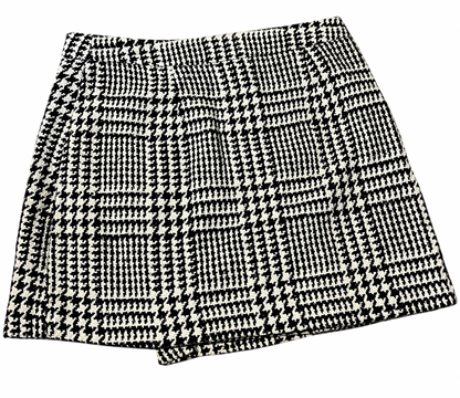 Houndstooth Skirt - Black/White