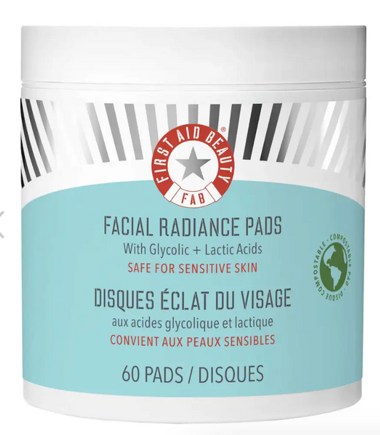 Facial Radiance Pads with Glycolic + Lactic Acids - 60 Pads