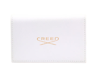 Women's Leather Sample Wallet - White - 8 Fragrance Samples
