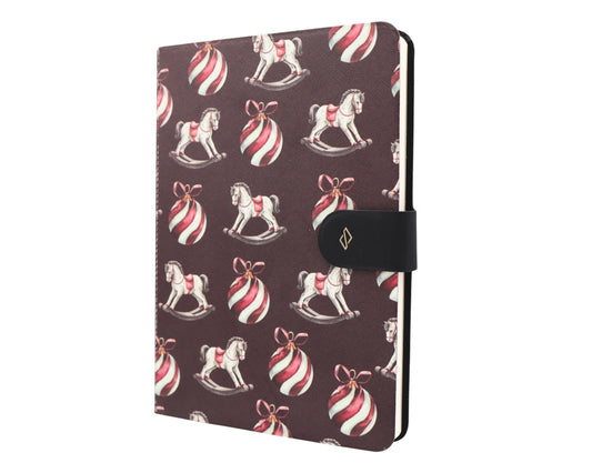 A5 Vegan Leather Notebook - Burgundy