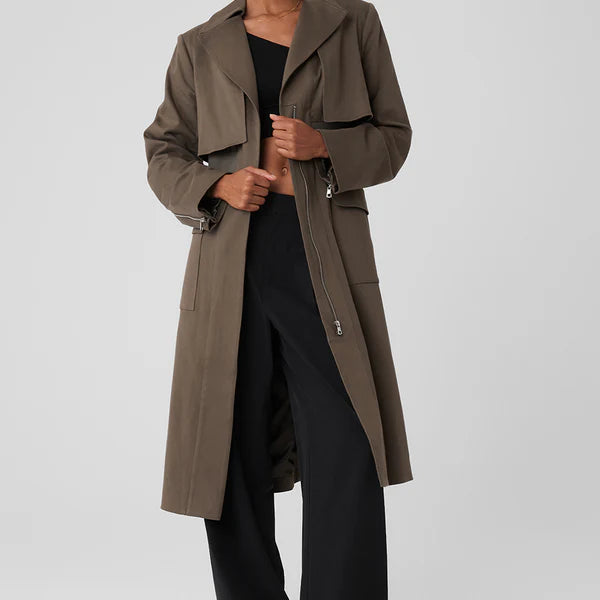 Formation Trench Coat - Olive Tree