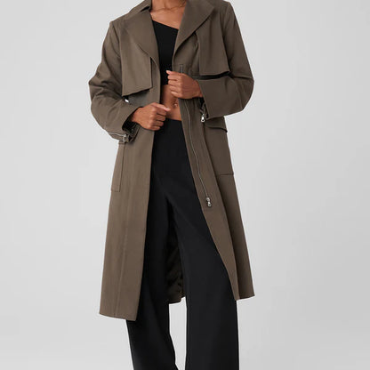 Formation Trench Coat - Olive Tree