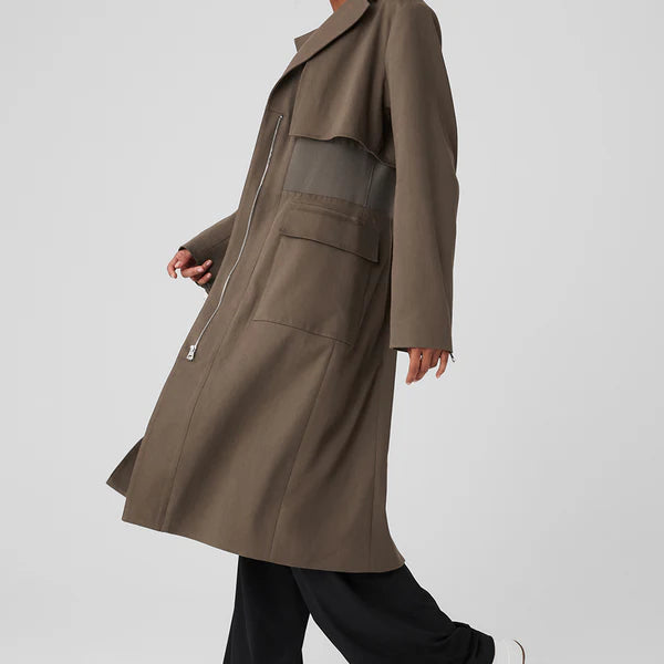 Formation Trench Coat - Olive Tree