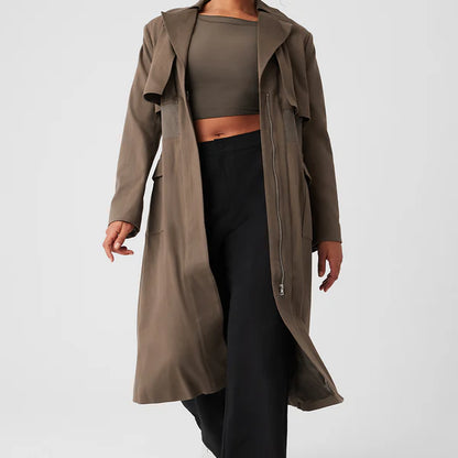 Formation Trench Coat - Olive Tree