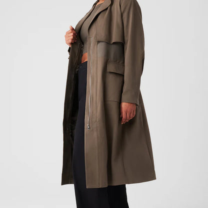 Formation Trench Coat - Olive Tree