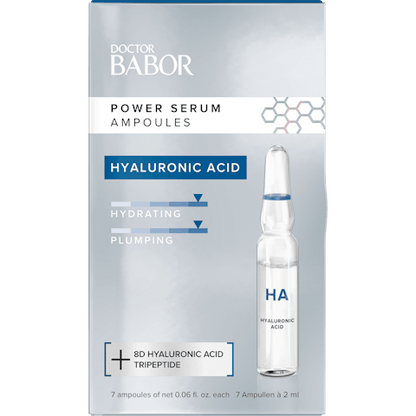 Hyaluronic Acid Power Serum Ampoule, Moisturizing Skincare Capsule, 7 Day Treatment