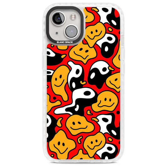 Yin Yang Acid Face Phone Case - Red