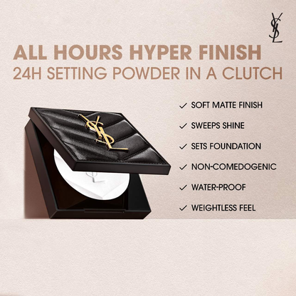 All Hours Hyper Finish 24H Multi-Use Natural Matte Powder - 0.26 oz