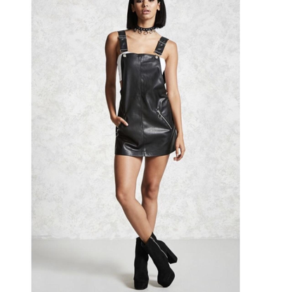 Leather Dress - Black