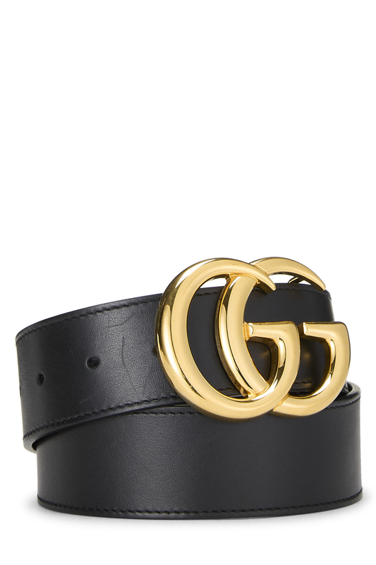 Leather GG Marmont Belt - Black