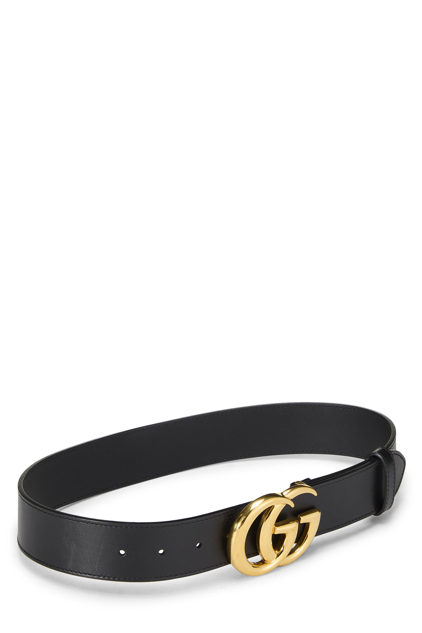 Leather GG Marmont Belt - Black