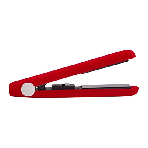 Ceramic Flat Iron Hair Straightener and Mini Hair Straightener - Black & Red